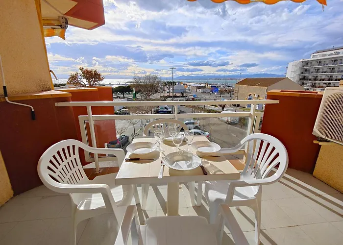 Apartamento Con Wi-Fi Y Parking, Ideal 4 Pers. En Rosas - Es-258-19 foto